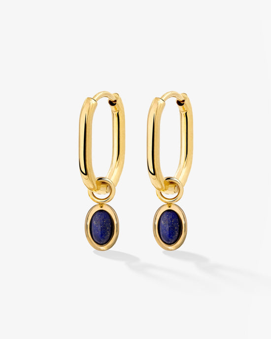 Blue Breeze Oval Hoop Set Baby Gold