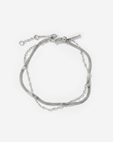 Aligned Double Bracelet