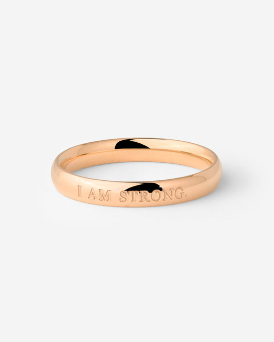 I am strong Ring Roségold