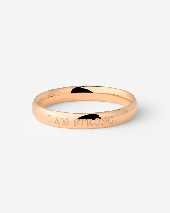 I am strong Ring Roségold