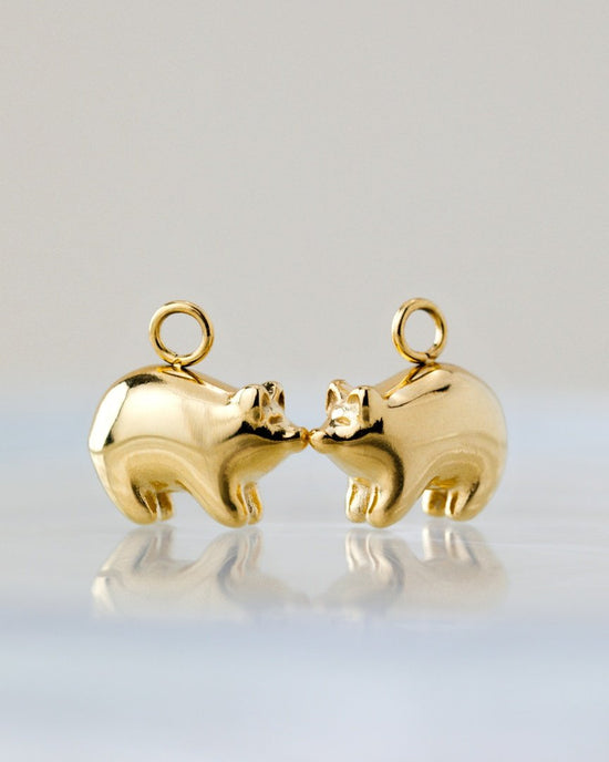 Piggy Hoop Set Small Silber