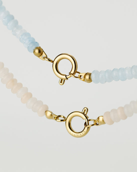 Blushstone Charm Necklace Roségold