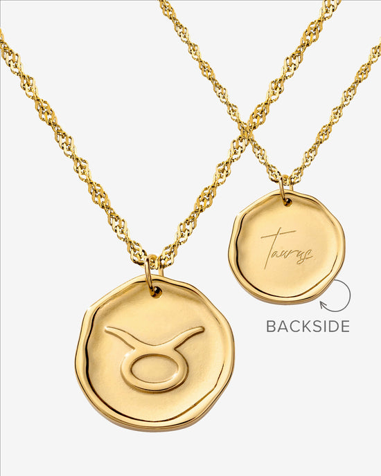 Zodiac Necklace Gold