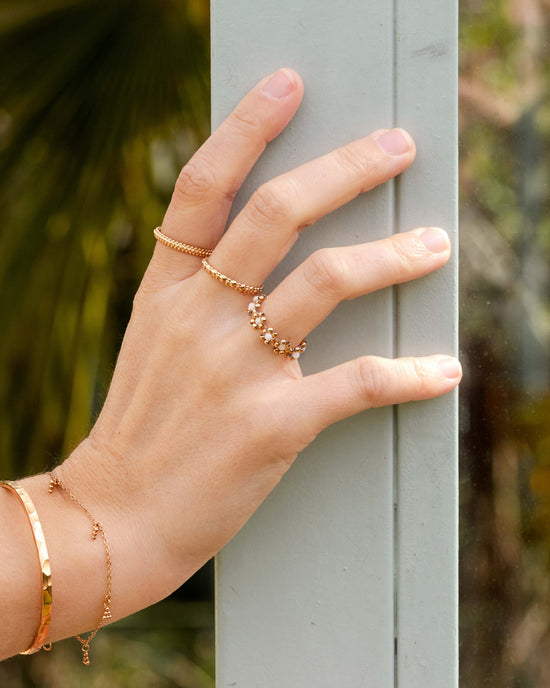 Flowery Ring Roségold
