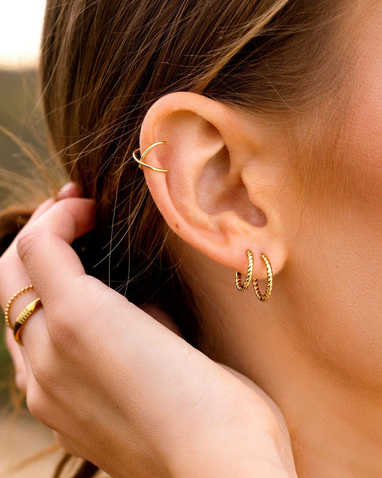 Twisted Hoops Small