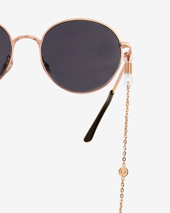Swirl'n Sunglasses Chain Roségold