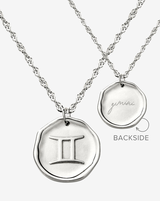 Zodiac Necklace Silber