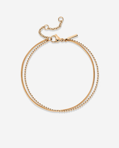 Duo Beads Bracelet Roségold