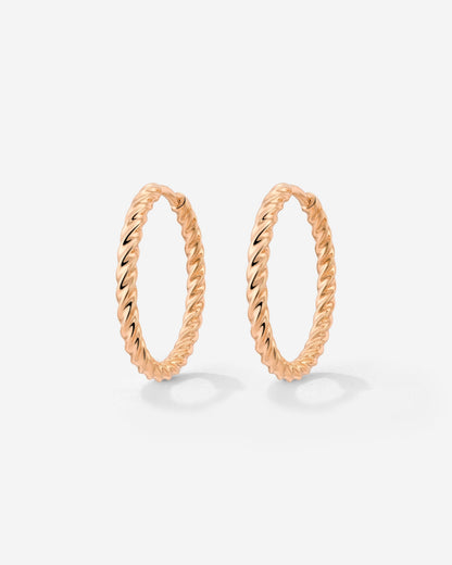 Twisted Hoops Medium Roségold