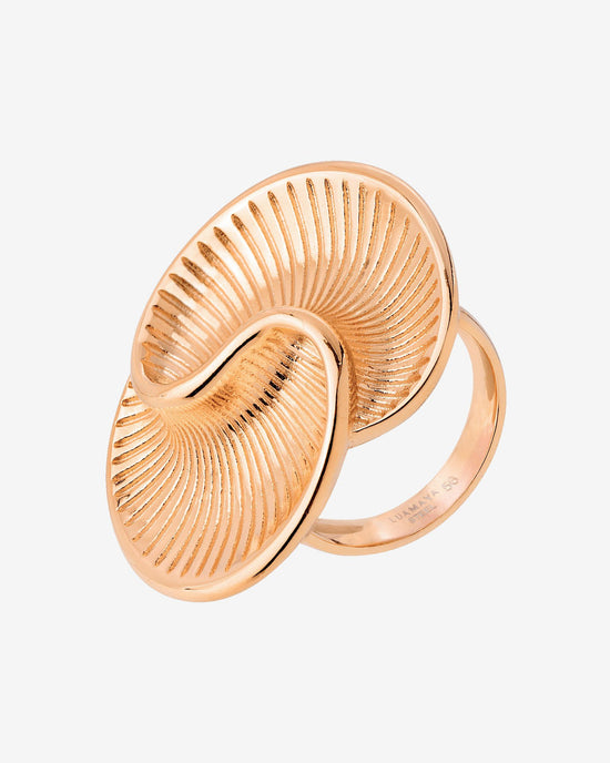 Winding Spiral Ring Roségold