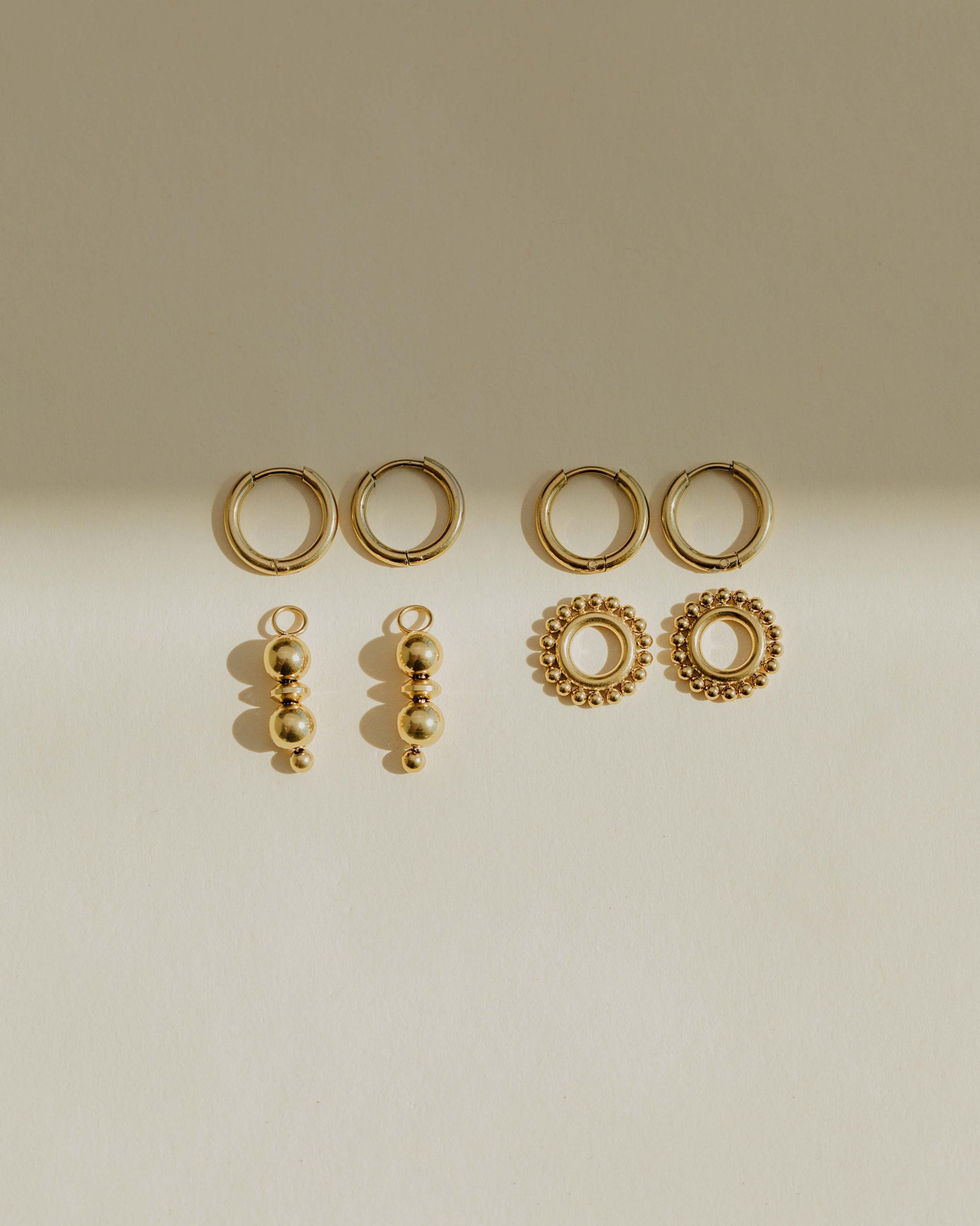 Golden Dawn Hoop Set Small