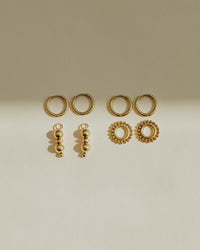 Golden Dawn Hoop Set Small