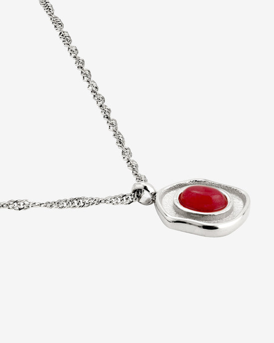 Scarlet Treasure Necklace Silber