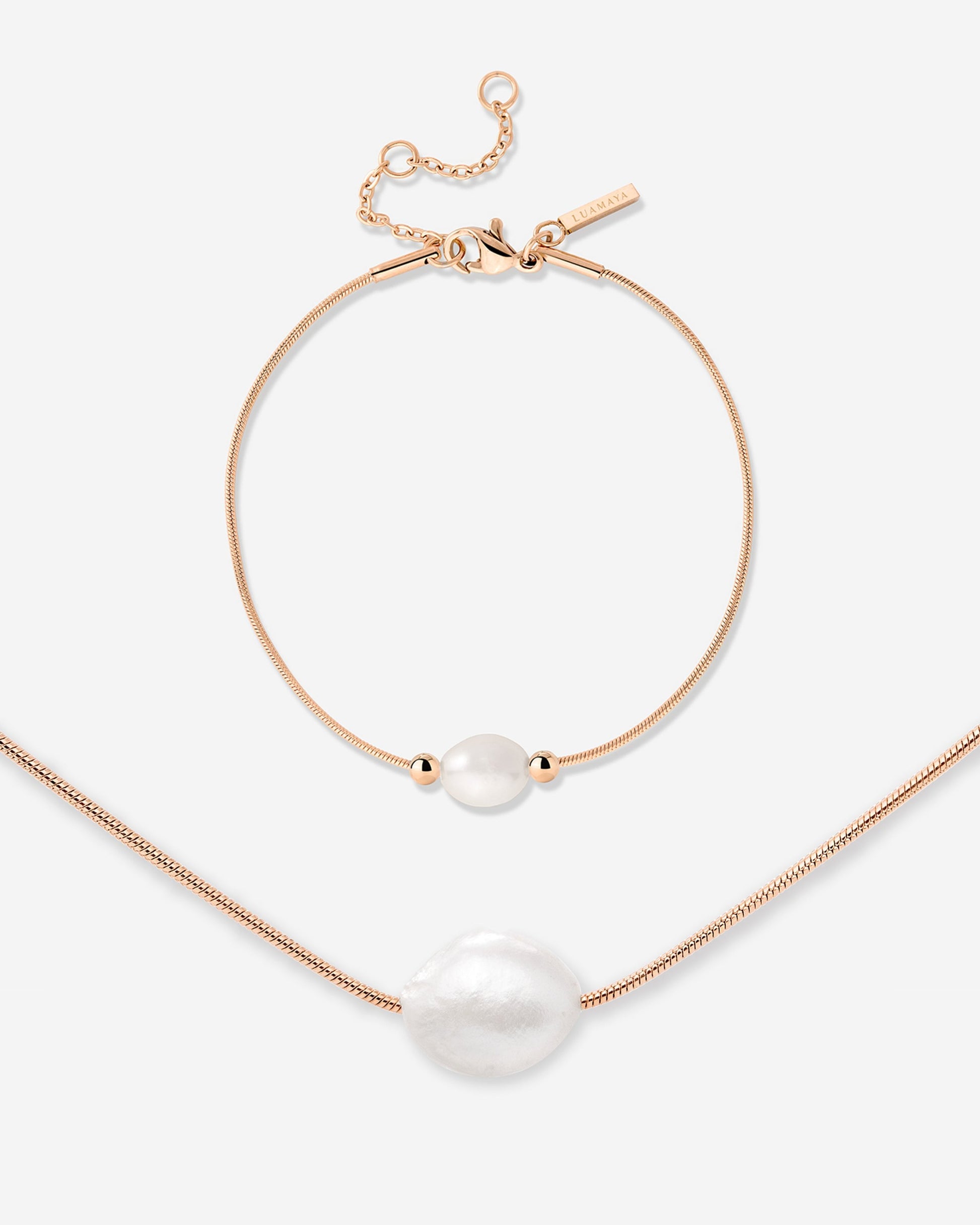 Minimalist Pearl Bundle Roségold