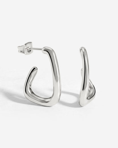 Sisterhood Bond Hoops Silber