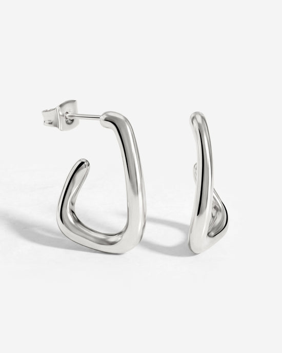 Sisterhood Bond Hoops Silber