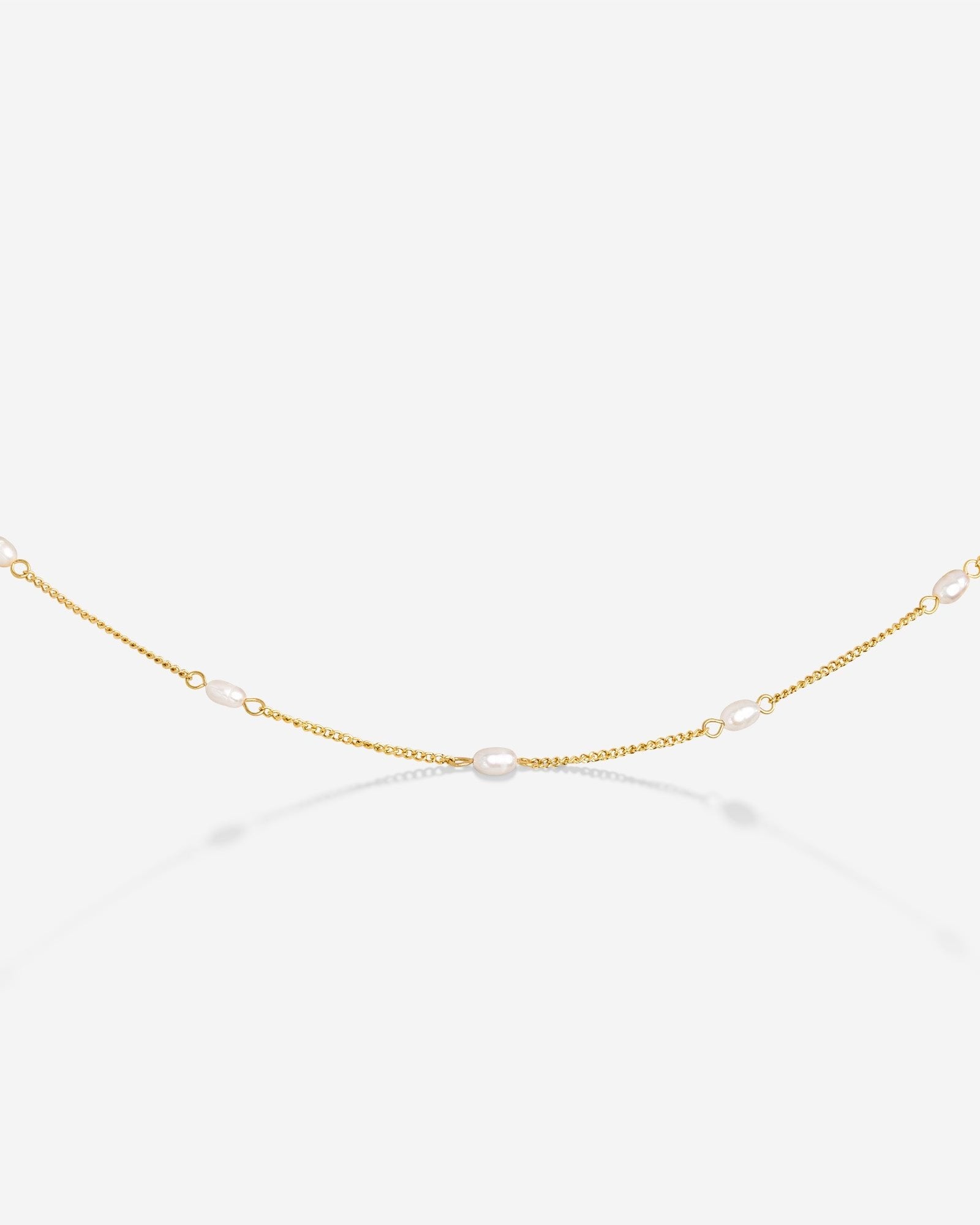 Pearl after Pearl Choker Gold