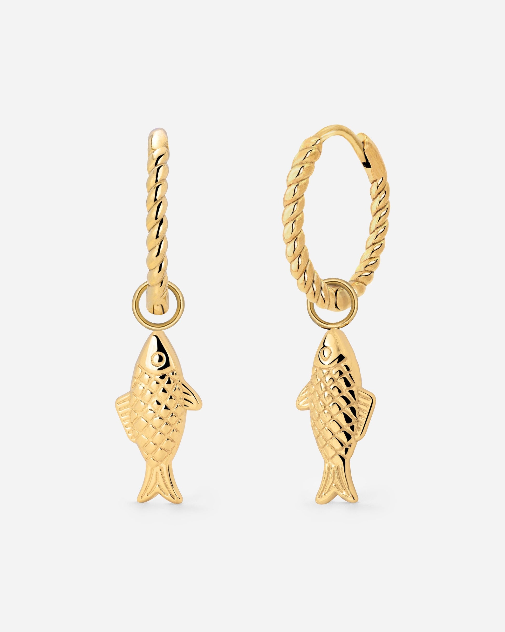 Pezito Twisted Hoop Set Small Gold