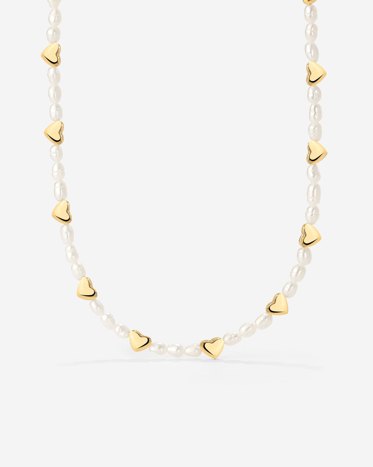 Love Pearls Necklace Gold