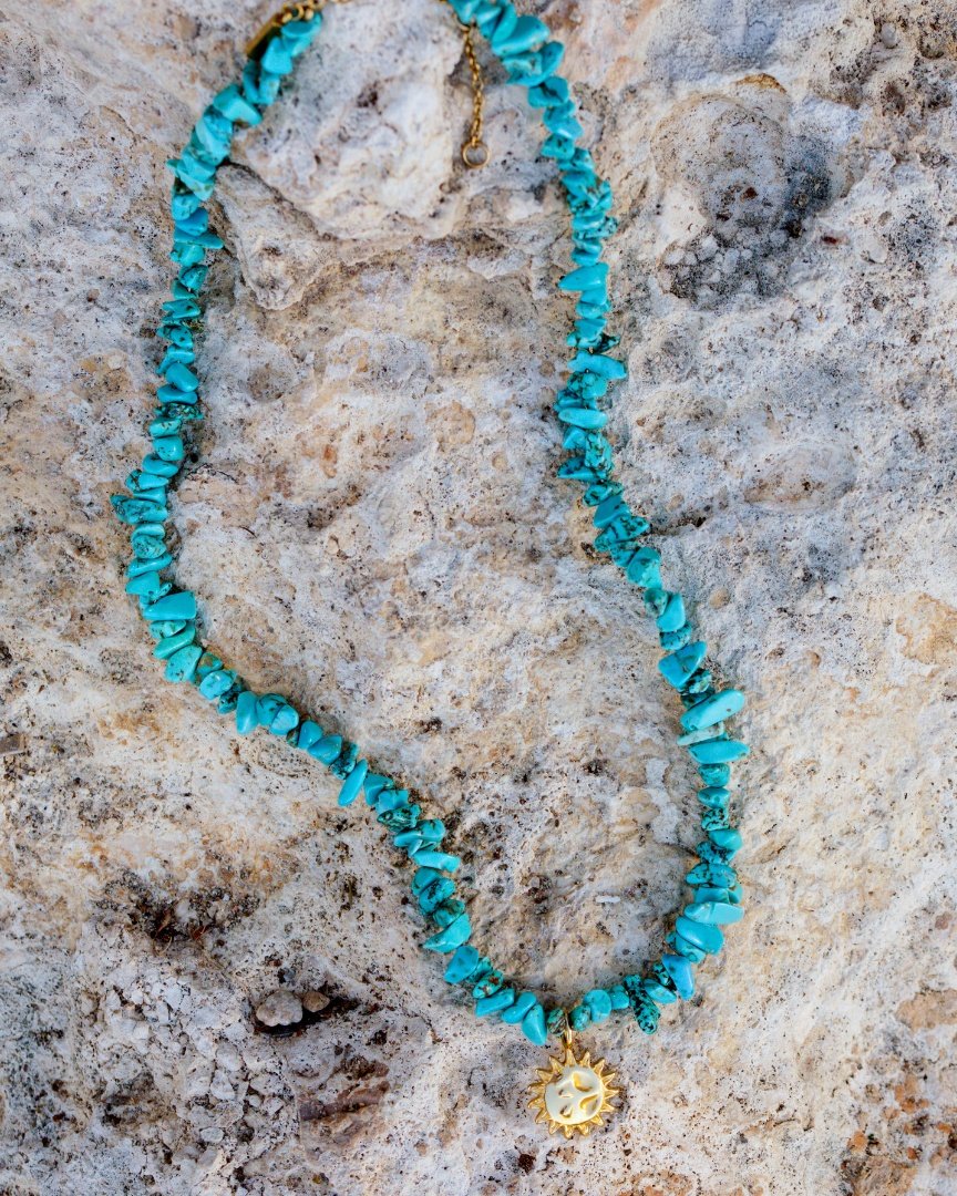Blue Lagoon Necklace Silber