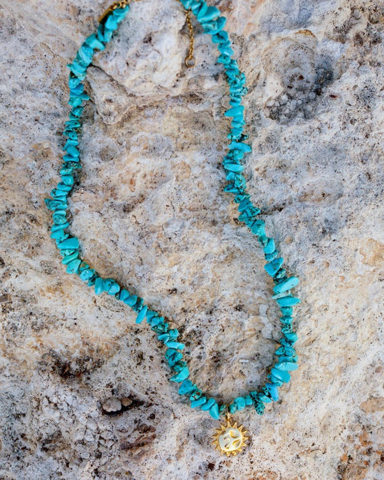 Blue Lagoon Necklace Silber
