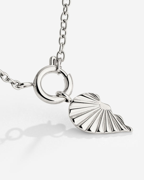Twin Flame Left Classic Chain Necklace Set Silber