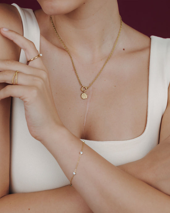 Starry Skies Rope Chain Necklace Set Gold