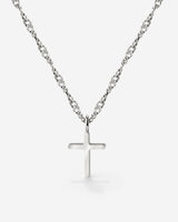 Saints Cross Necklace Silber