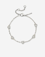 Glass Heart Bracelet Silber