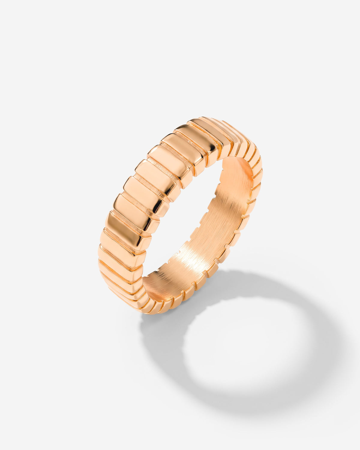 Striped Ring Bold Roségold