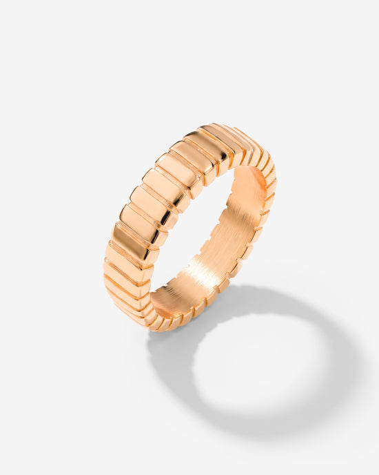 Striped Ring Bold Roségold