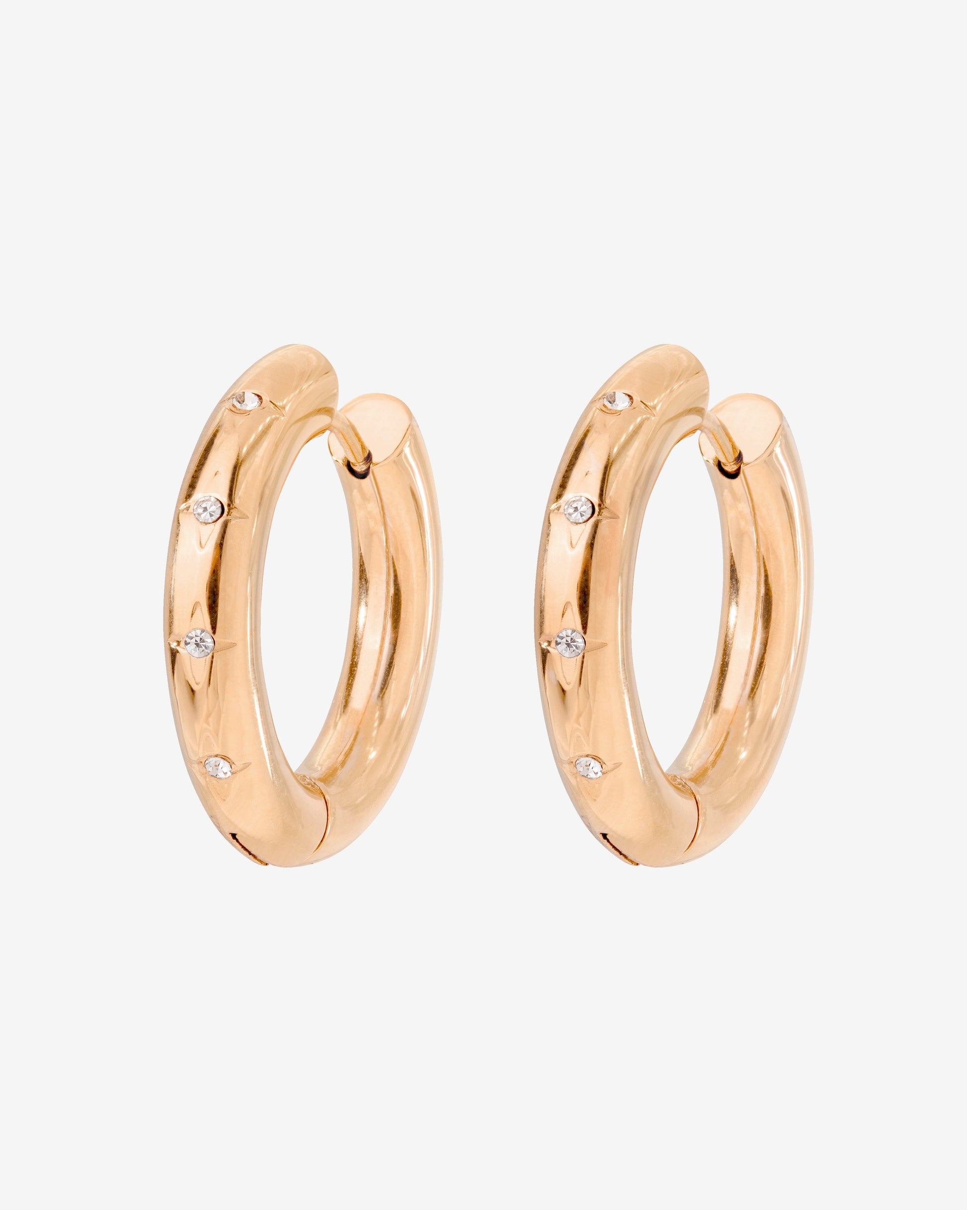 Cute Stargaze Hoops Medium Roségold