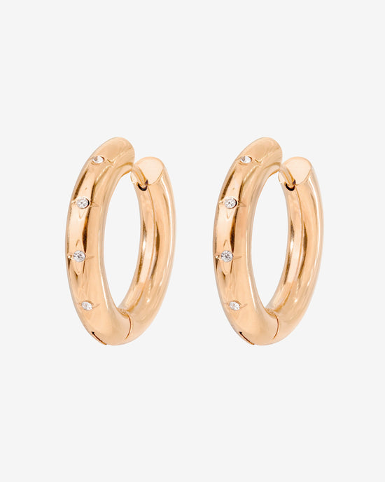Cute Stargaze Hoops Medium Roségold