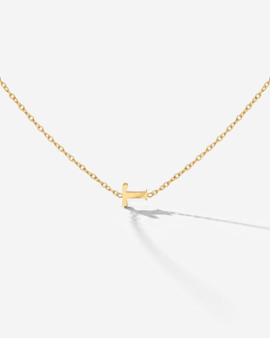 Tiny Letter Necklace