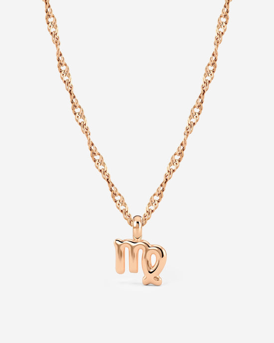 Virgo Bubble Necklace Roségold