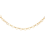 Heart after Heart Necklace Gold