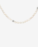 Blossom Pearl Choker Silber