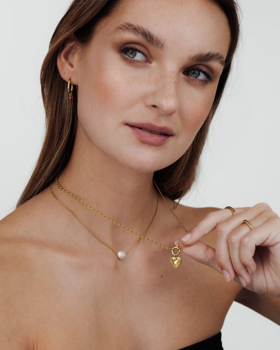 Rope Chain Charm Necklace Set