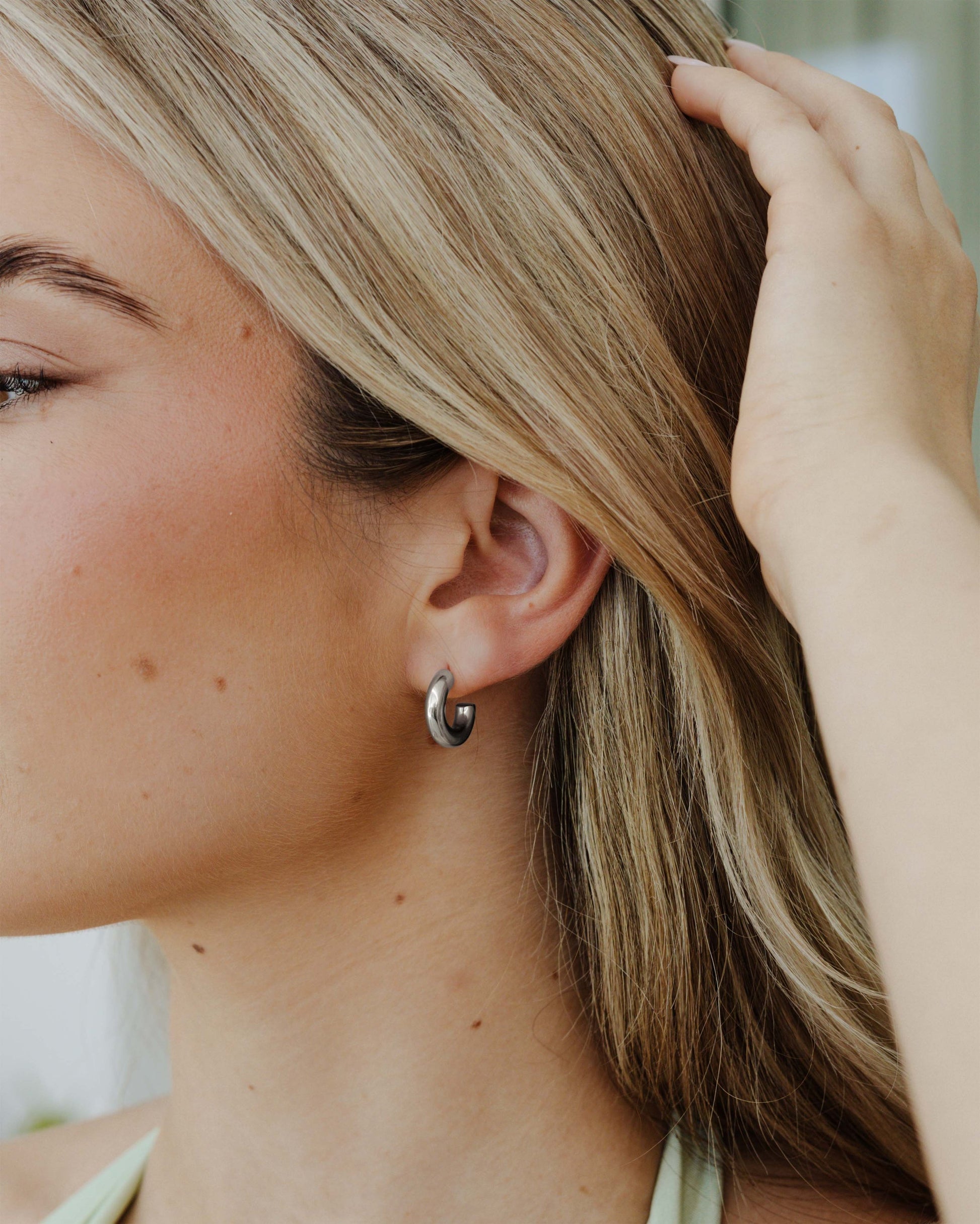 Inner Light Hoop Studs