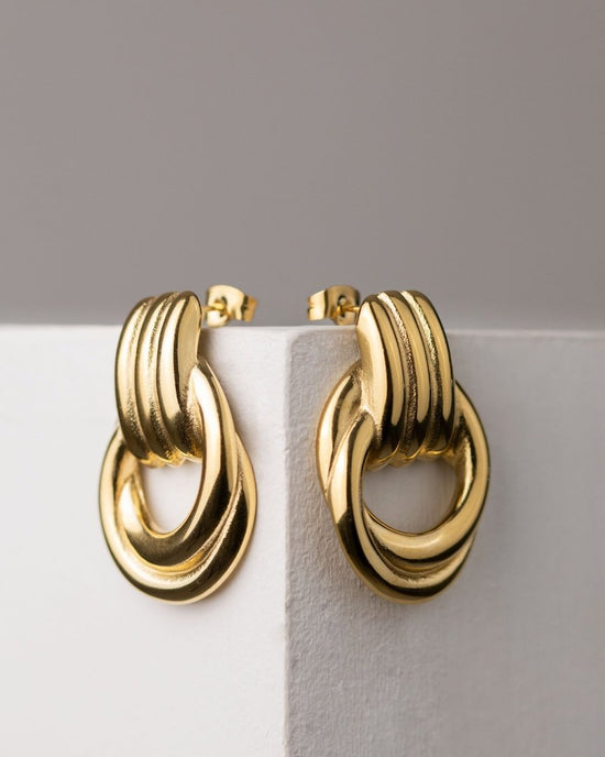 Infinity Loop Hoops Gold