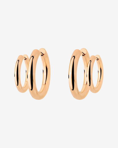 Chunky Lover Hoop Bundle Small Roségold