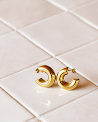 Chunky Hoop Studs
