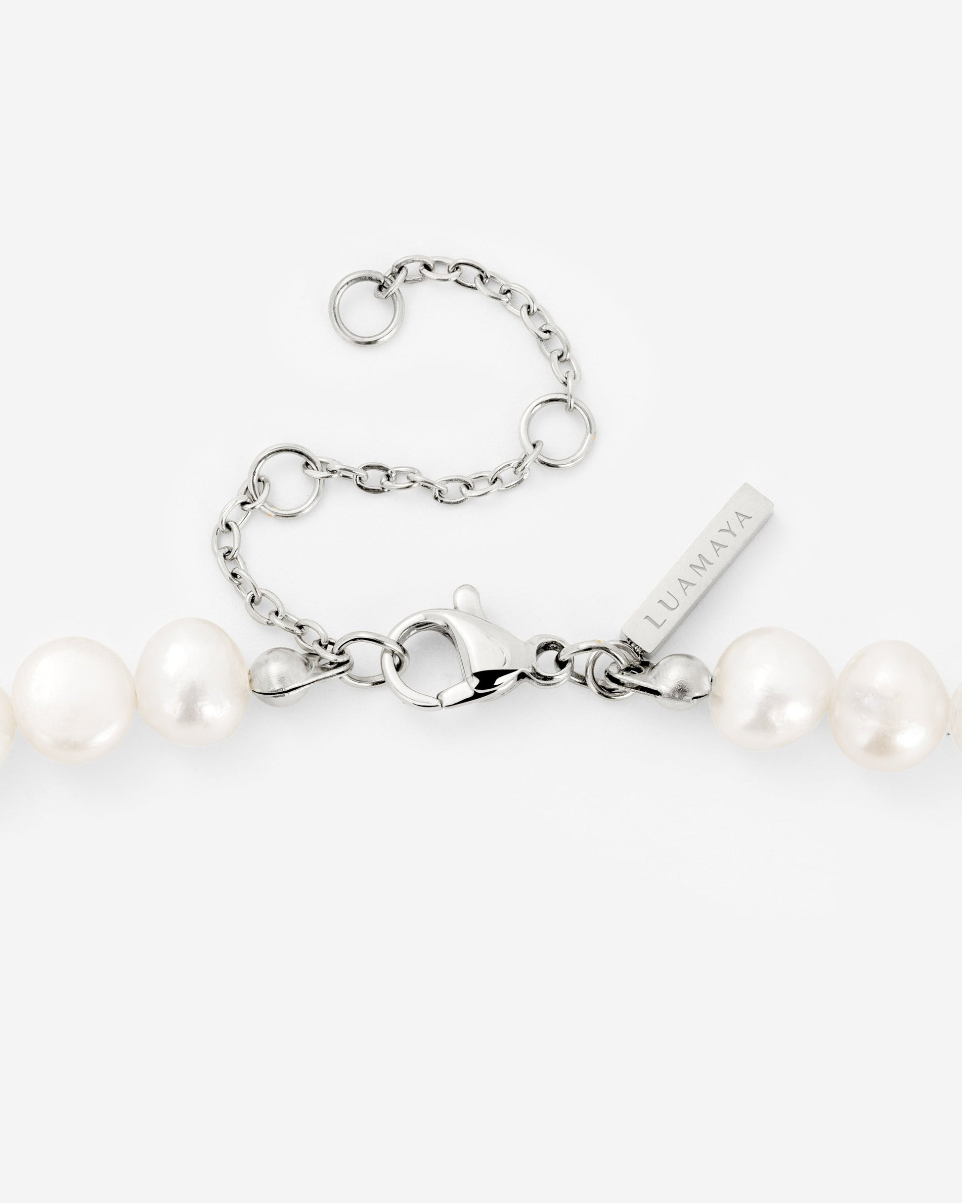Ammonite Pearl Necklace Silber