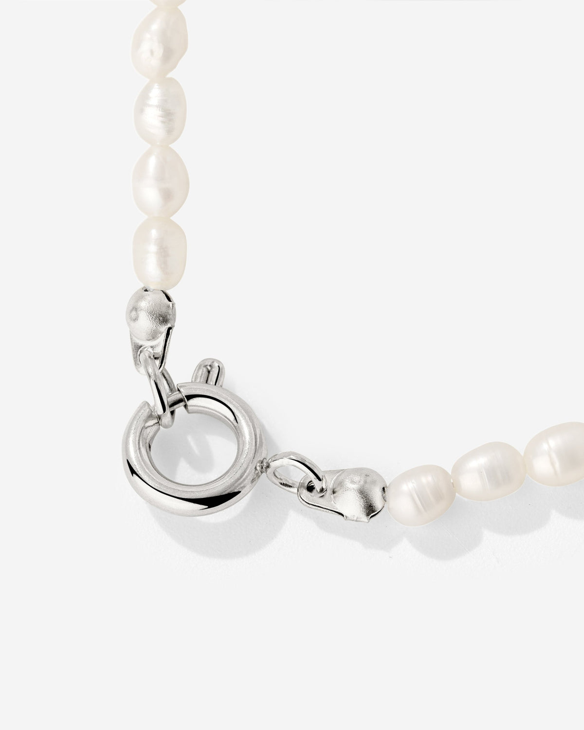 Pearly Charm Necklace Silber