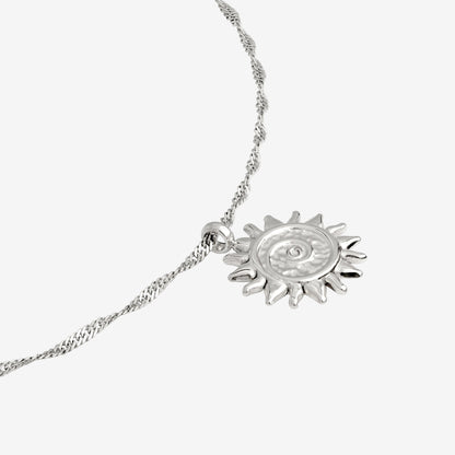 Free Sunny Swirl Necklace Silber