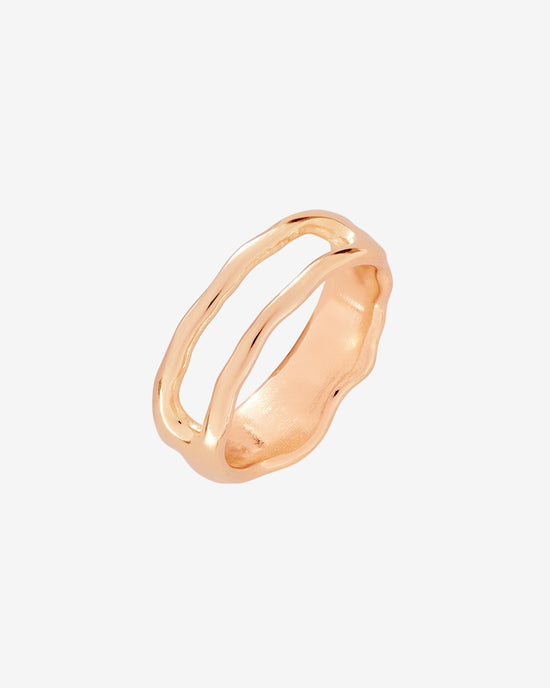 Flowing Gap Ring Roségold