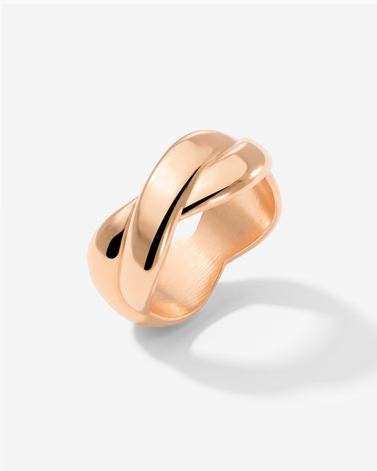 Female DNA Ring Roségold