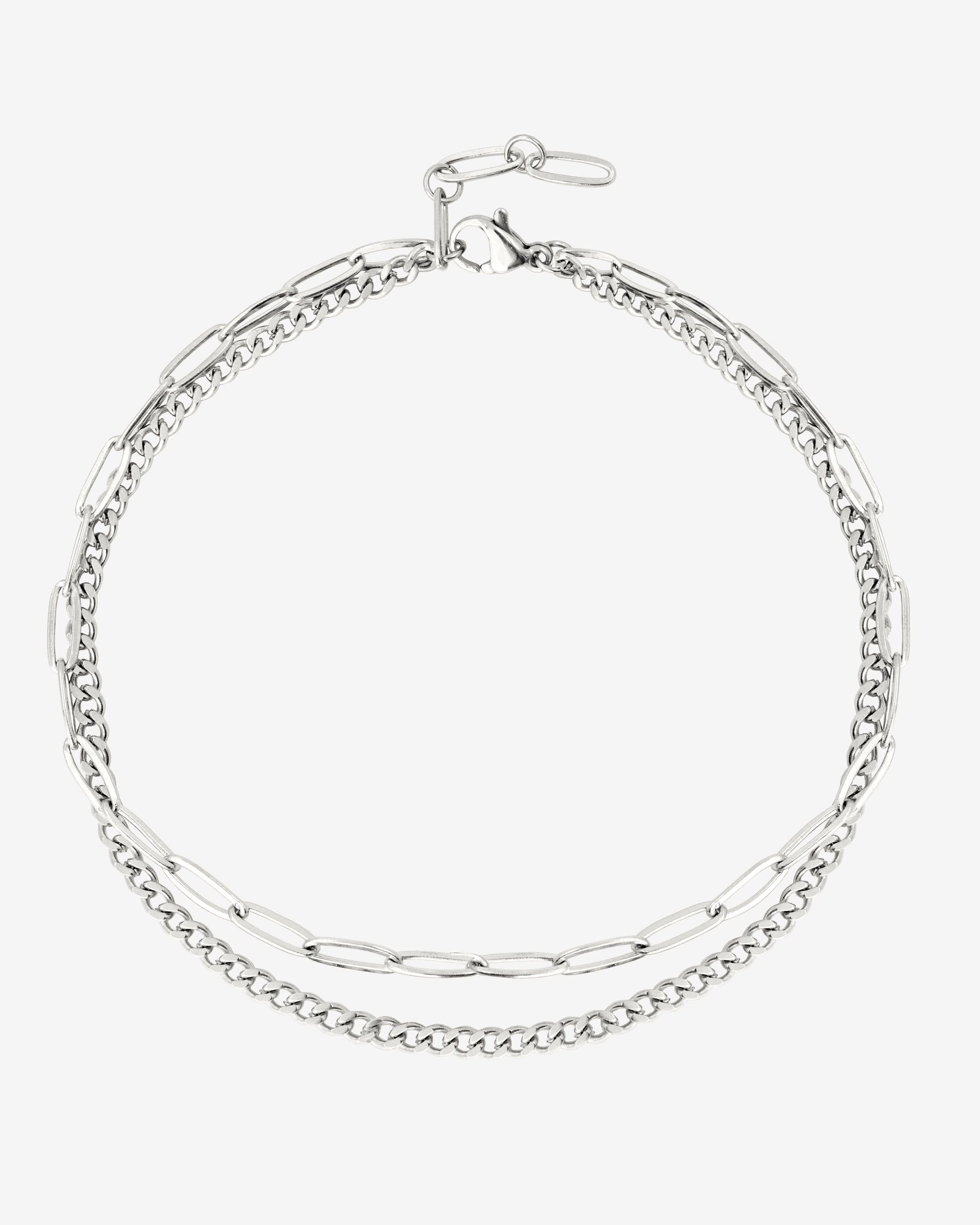 Duo Anklet Silber