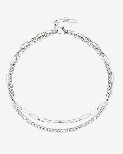 Duo Anklet Silber