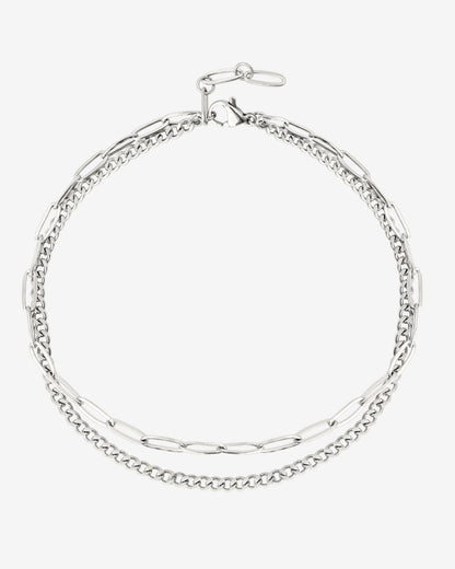 Duo Anklet Silber